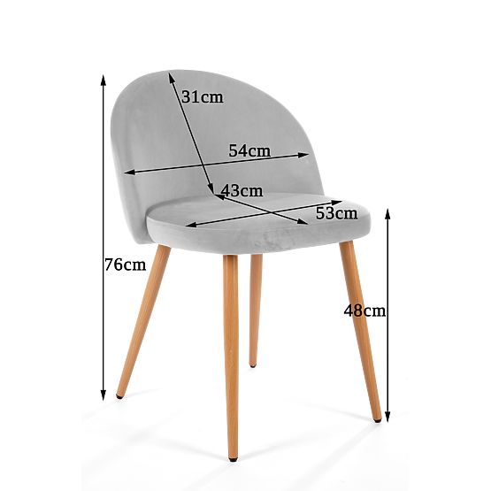 4 x Velúrová čalúnená stolička SJ.075 Fľašková Zelená