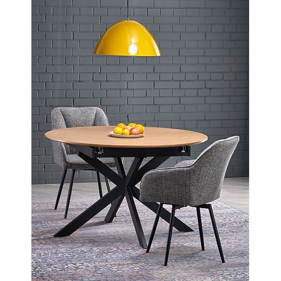 ACORD rozkladací stôl, prírodný / čierny (2p=1ks)