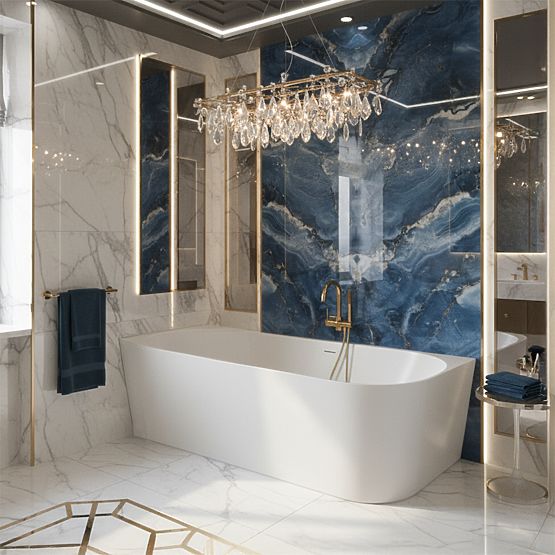 Akrylátová Rohová Vaňa BELLANTO SLIM 170 Ľavá