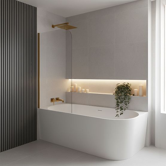 Akrylátová Rohová Vaňa BELLANTO SLIM 170 Ľavá