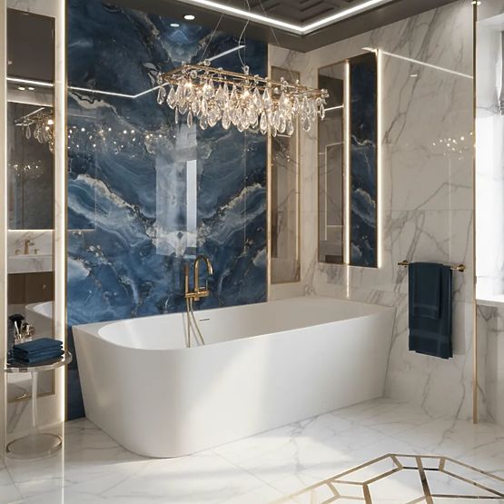 Akrylátová Rohová Vaňa BELLANTO SLIM 170 Pravá