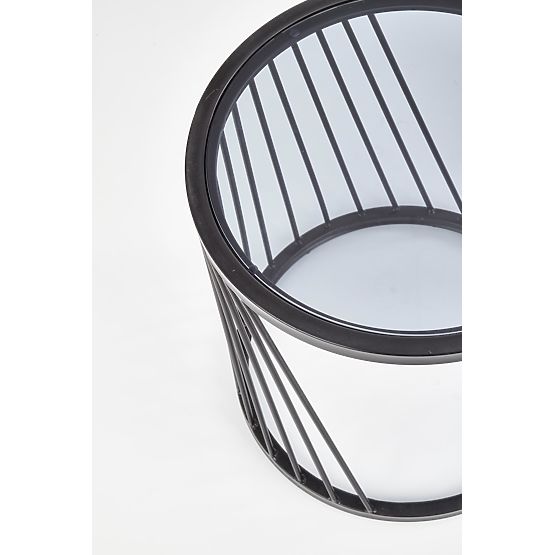 ANTILLA sada 2 stolíkov čierny / dymový (1p=1ks)