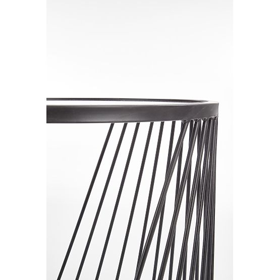 ANTILLA sada 2 stolíkov čierny / dymový (1p=1ks)