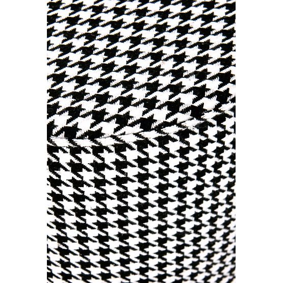 ARUNA pufa čierna/biela/zlatá (1p=1ks)