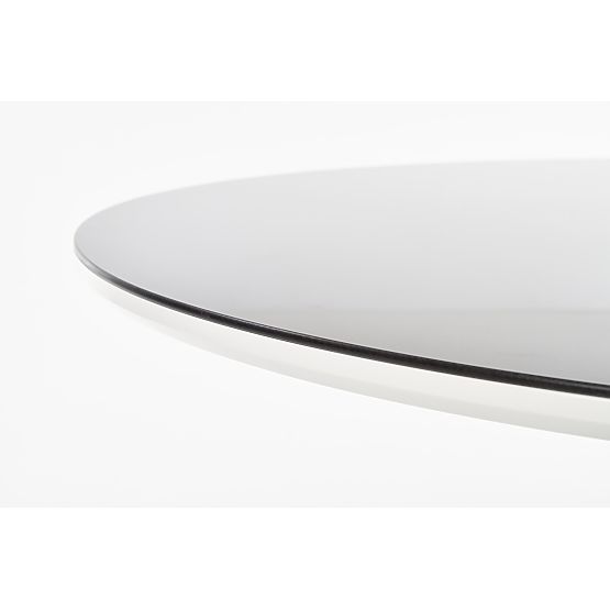 AVELAR doska - čierna / biela, rám - čierny