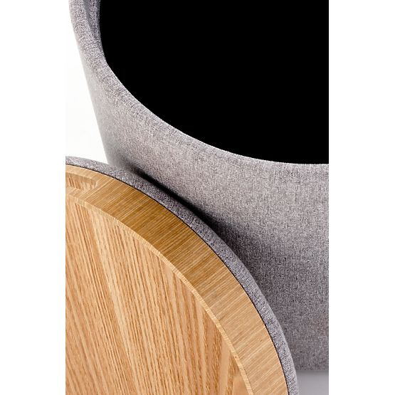 AVIKO sada 2 pufov, svetlosivá