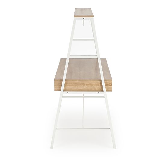 B48 písací stôl dub sonoma / biely (1p=1ks)