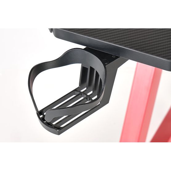 B49 písací stôl čierny / červený (1p=1ks)