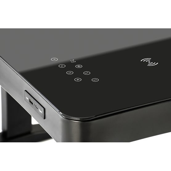 B52 stôl s funkciou nastavenia výšky, čierny (2p=1ks)