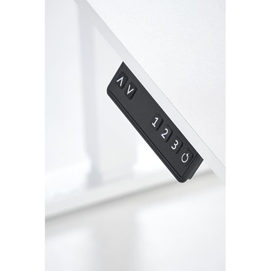 B53 písací stôl s funkciou nastavenia výšky, biely (2p=1ks)