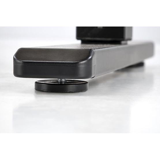 B53 písací stôl s funkciou nastavenia výšky, dub artisan / čierna (2p=1ks)