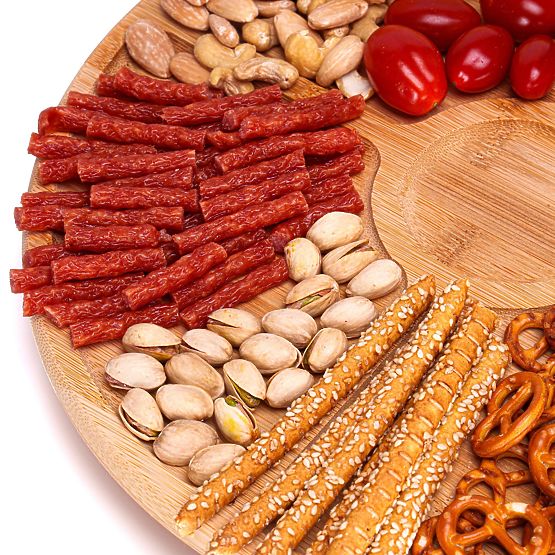 Bambusová doska na občerstvenie a syry Gracja