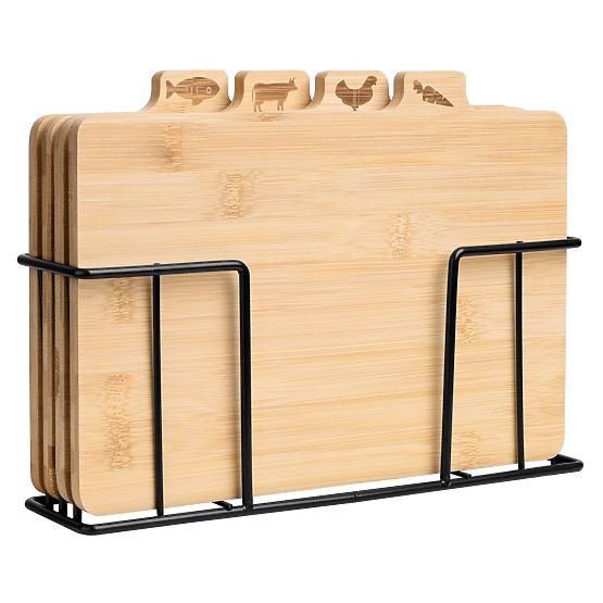 Bambusová krájacia doska Skara sada 4 kusy