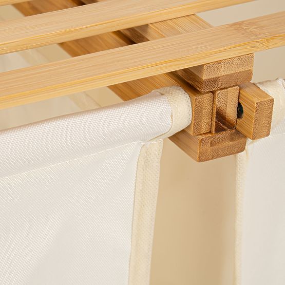 Bambusový kôš na bielizeň alebo hračky HANOI 2 priehradky