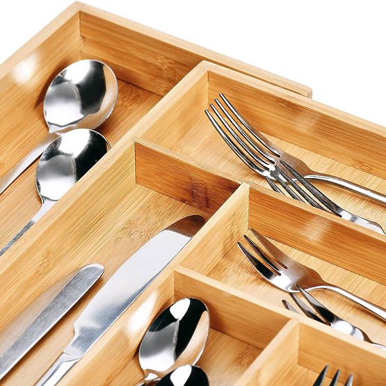 Bambusový organizér na príbor IKAR