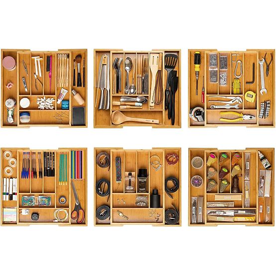 Bambusový organizér na príbor IKAR