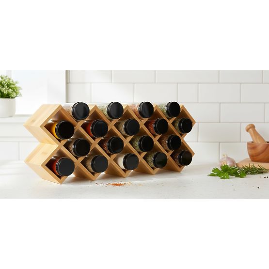 Bambusový stojan na korenie KOCHEN 18 pohárov