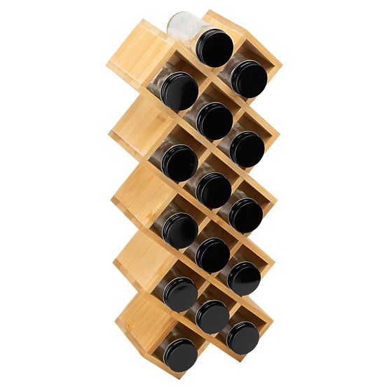 Bambusový stojan na korenie KOCHEN 18 pohárov