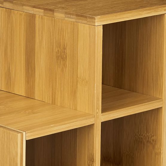 Bambusový stojan na víno SOLARIS prírodný