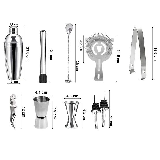 Barmanská sada LOGAN 11 prvkov s krabicou