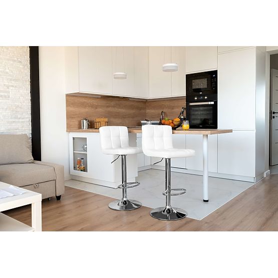 Barová stolička Arako biela
