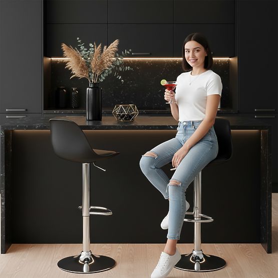 Barová stolička Ricardo čierna