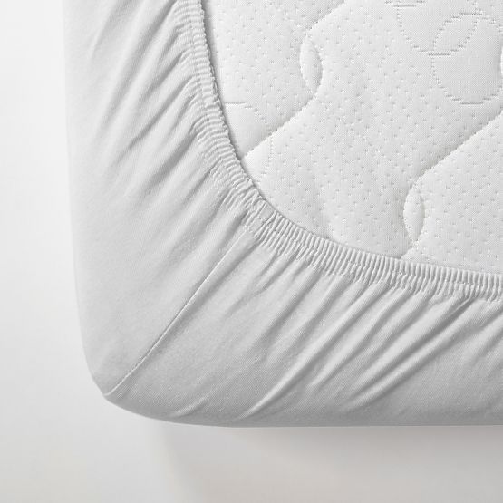 Bavlnená prestieradlo 200x180 cm - biele