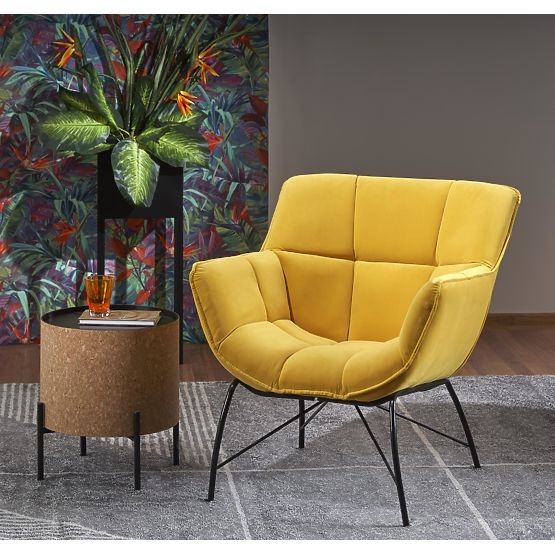 BELTON žlté relaxačné kreslo (1p=1ks)