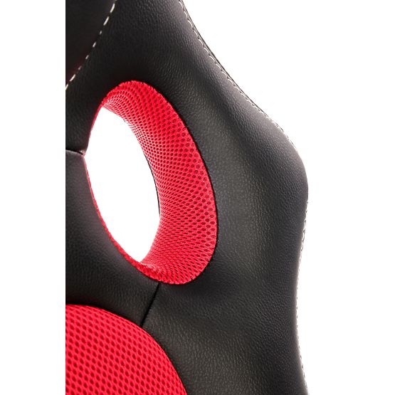 BERKEL kancelárske kreslo čierno-červené (1p=1ks)