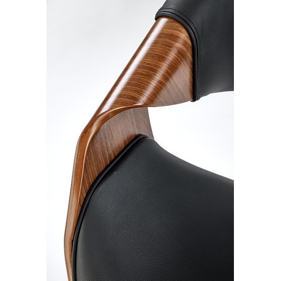 BILBO kancelárske kreslo čierne / orechové (1p=1ks)