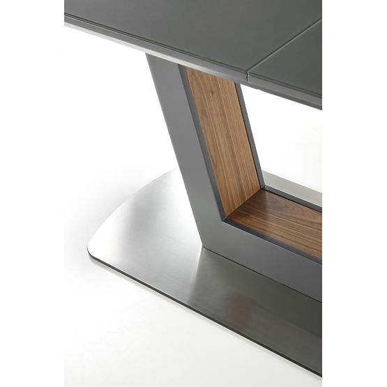 BILOTTI rozkladací stôl antracit mat / orech (3p=1ks)