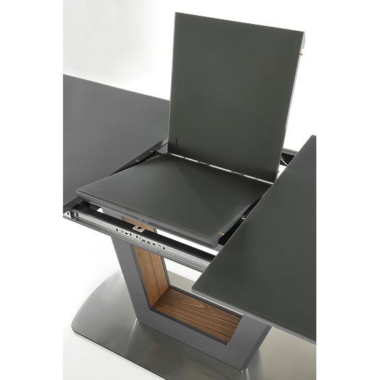 BILOTTI rozkladací stôl antracit mat / orech (3p=1ks)