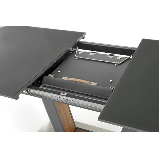 BILOTTI rozkladací stôl antracit mat / orech (3p=1ks)