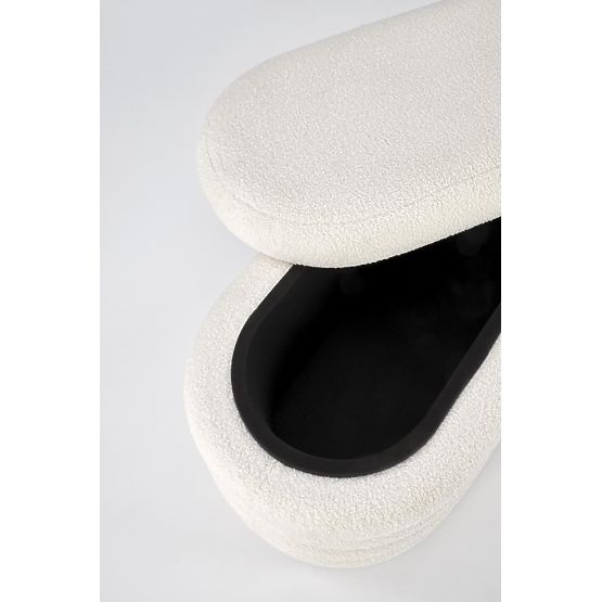 BLISS lavica s úložným priestorom, krémová (1p=1ks)