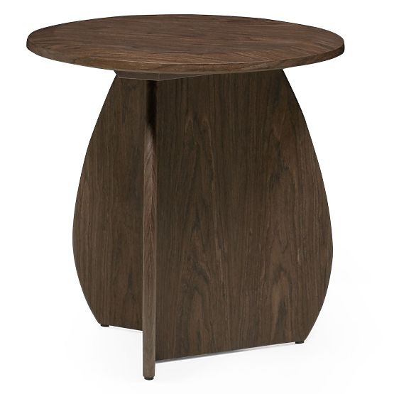 Bočný stolík Noku 50 cm, tmavý orech