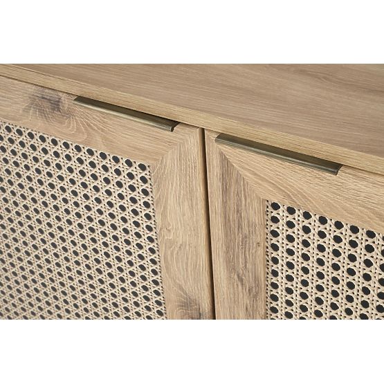 BORNEO KM-2 komoda dub artisan/čierna (1p=1ks)