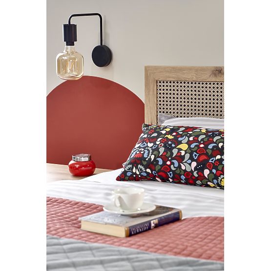 BORNEO LOZ-160 posteľ 160 dub artisan/čierna (4p=1ks)