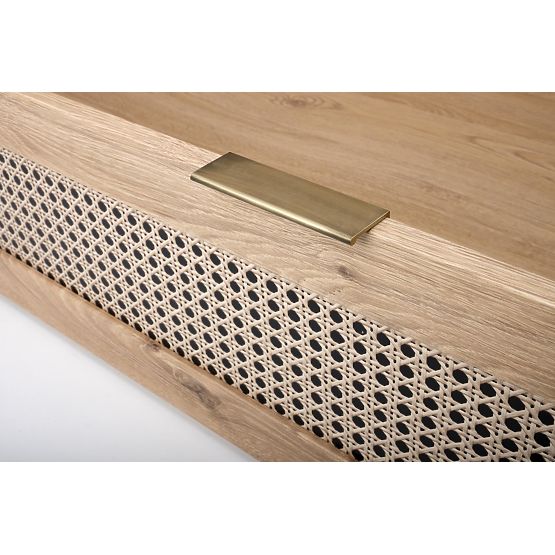 BORNEO LOZ-160 posteľ 160 dub artisan/čierna (4p=1ks)