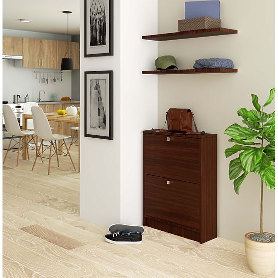 Botník 2 výklopné dvere 60 cm - wenge