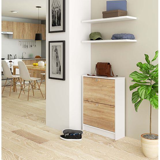 BOTNÍK 2 VÝKLOPNÝ BIELY / DUB SONOMA