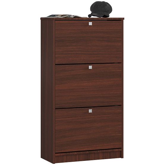 Botník 3 výklopné dvierka 60 cm - wenge