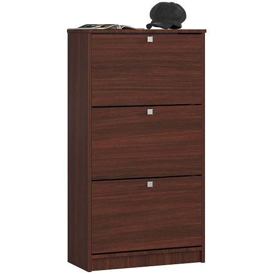 Botník 3 výklopné dvierka 60 cm - wenge
