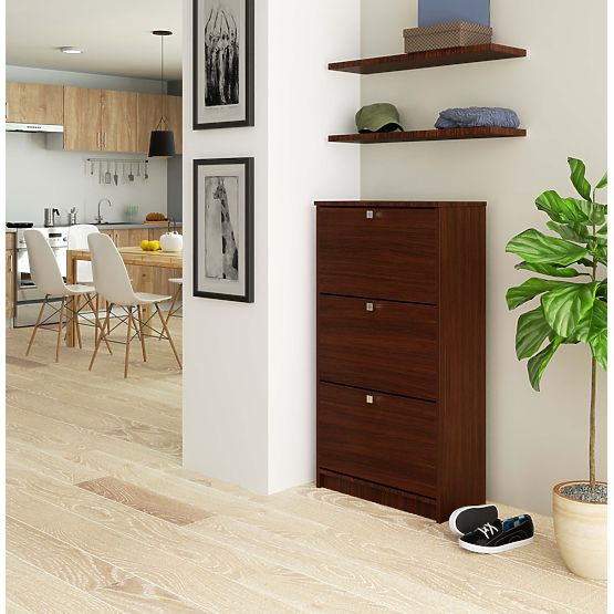 Botník 3 výklopné dvierka 60 cm - wenge