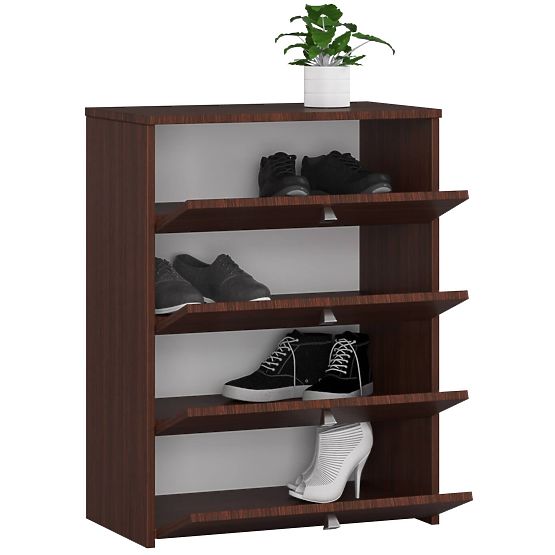 Botník RUBIN 4 výklopné dvere 66 cm - wenge