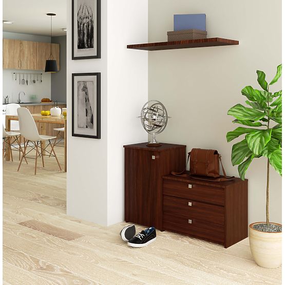 Botník S16 s komodou 3 výklopné dvere - wenge