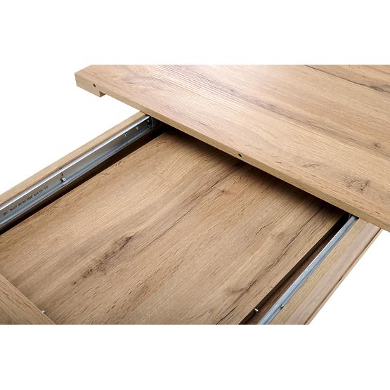 BRANDON rozkladací stôl 160-200/90 cm dub wotan/čierny (2p=1ks)