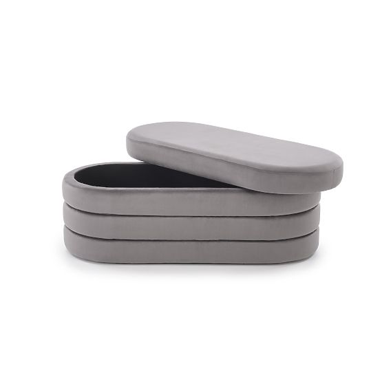 CALPI lavica s úložným priestorom, sivá (1p=1ks)