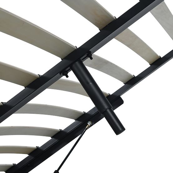 Čalúnená posteľ Avola 160x200 cm, s roštom a úložným priestorom, svetlo béžová, zaoblená