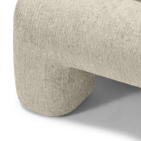 Čalúnená posteľ Rolly 160x200 cm, s roštom, zaoblená, svetlosivá