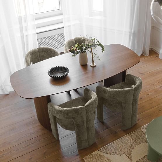 Čalúnená stolička Castelo zelená